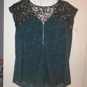 Express short sleeve blouse